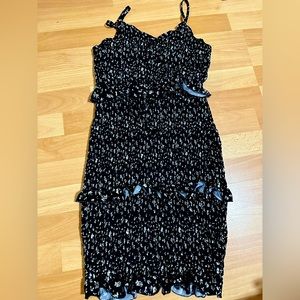 Black Floral mini dress